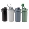Termos cu finisaj mat, 550 ml, 20xø7.6 cm, Everestus, 20SEP0526, Otel, Silicon, Alb