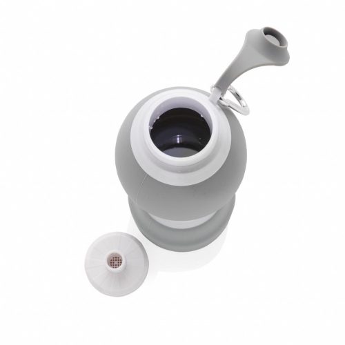 Bidon de apa pliabil, 580 ml, Everestus, JU049, silicon, gri