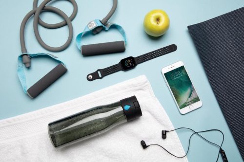 Sticla de apa pentru tracking, 600 ml, XD, 9IA19178, Tritan, Polipropilena, Negru