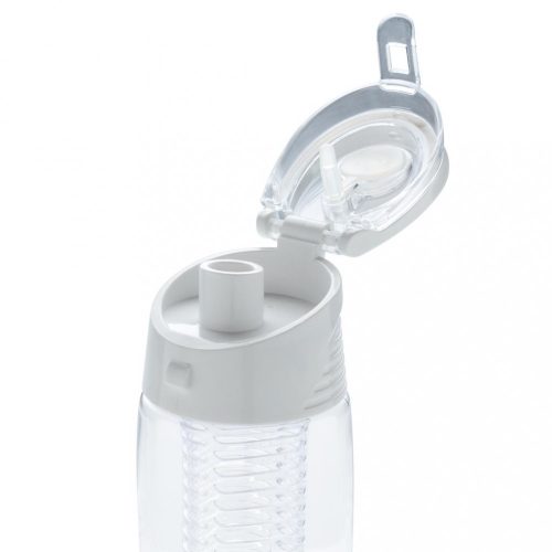 Sticla cu infuzor 700 ml si sistem de blocare, Everestus, 20IAN073, Tritan, ABS, Alb