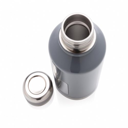 Termos 500 ml, fara scurgeri, Everestus, 9IA19362, Otel inoxidabil, Silicon, Gri