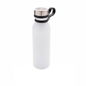   Termos 600 ml cu agatatoare, Everestus, 9IA19355, Otel inoxidabil, Silicon, Alb