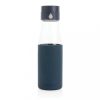 Sticla de apa sport, Ukiyo, 22FEB1376, 600 ml, 7x5.5x23.5 cm, Sticla, Albastru, breloc inclus