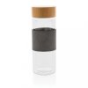 Sticla de apa cu infuzor, 360 ml, 20xø7.2 cm, Everestus, 20SEP0129, Sticla, Bambus, Transparent, saculet inclus