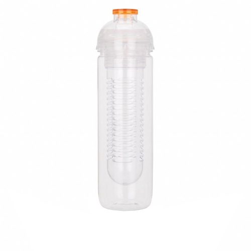 Sticla de apa 500 ml cu infuzor, Everestus, WR, tritan, as, portocaliu, saculet de calatorie inclus