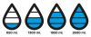 Sticla de apa 600 ml, capac care monitorizeaza consumul de apa, XD, AA, otel inoxidabil, abs, negru, breloc inclus