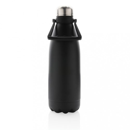 Sticla de apa sport, 1500 ml, 33.5xø10.5 cm, Everestus, 20SEP0292, Otel, Negru