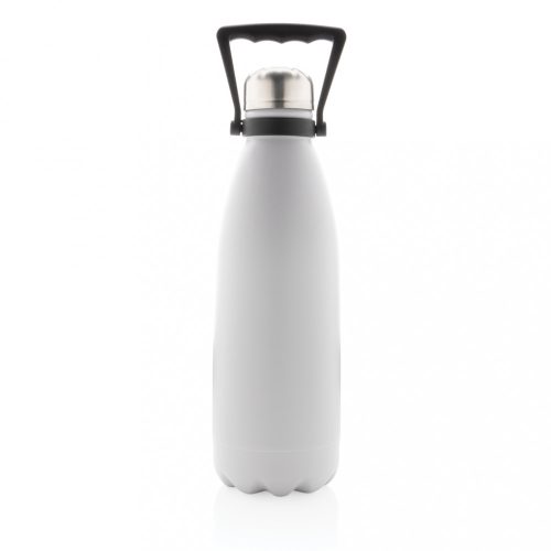 Sticla de apa sport, 1500 ml, 33.5xø10.5 cm, Everestus, 20SEP0293, Otel, Alb