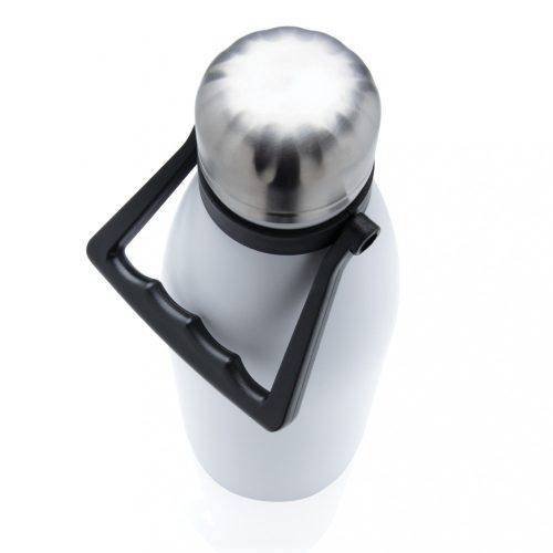 Sticla de apa sport, 1500 ml, 33.5xø10.5 cm, Everestus, 20SEP0293, Otel, Alb