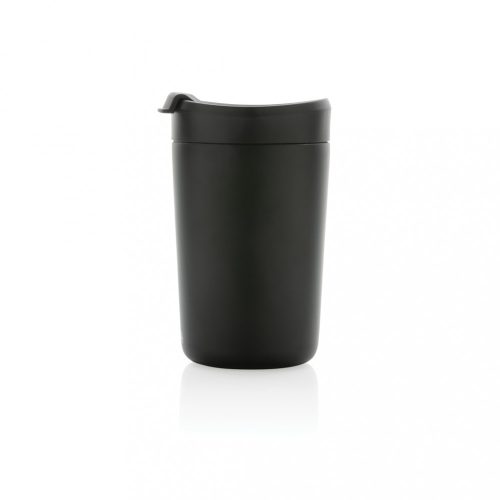 Cana de voiaj, Avira, 42FEB231143, 300 ml, 13.8xØ8.8 cm, Otel, Polipropilena, Negru