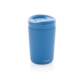   Cana de voiaj, Avira, 42FEB231144, 300 ml, 13.8xØ8.8 cm, Otel, Polipropilena, Albastru