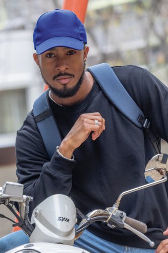 Sapca 5 panele, 21MAR2029, unisex, Ø 18.5 cm, marime universala adulti, Everestus, Bumbac, Albastru