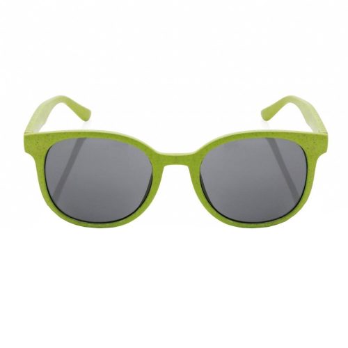 Ochelari de soare din materiale ecologice, Everestus, OSSG050, plastic, verde, laveta inclusa