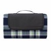 Patura de picnic tartan 130x145 cm, Everestus, BM01, acril, pvc, albastru navy