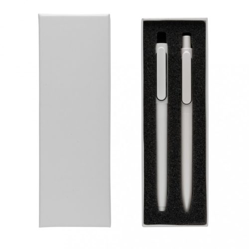 Set instrumente de scris, Everestus, 21AUG203, ABS, Metal, 14.9xØ 1.1 cm, 2 piese, Alb