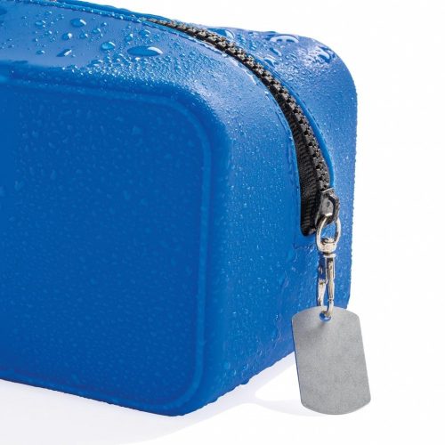 Geanta cosmetice din silicon, fara scurgeri, Everestus, SN, albastru