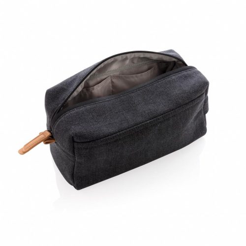 Geanta cosmetice din panza, pvc free, Everestus, CS, pu, negru