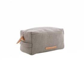 Geanta cosmetice din panza, pvc free, Everestus, CS, pu, gri