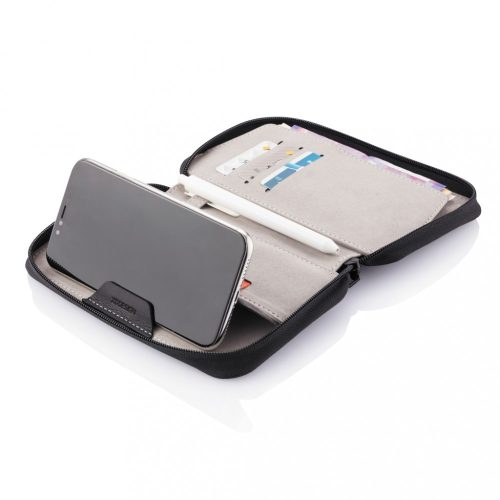 Portofel pentru pasaport, XD, 21AUG132, Poliester, 12.8x2.8x19 cm, Negru