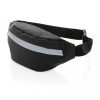 Borseta sport reflectorizanta, Everestus, 21OCT1242, 30 x 6.5 x 12 cm, Plastic, Poliuretan, Negru