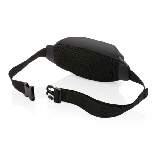 Borseta sport reflectorizanta, Everestus, 21OCT1242, 30 x 6.5 x 12 cm, Plastic, Poliuretan, Negru