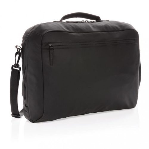 Geanta laptop 15.6 inch, fara pvc, Everestus, 20IAN004, rpet, Gri, saculet si eticheta bagaj incluse