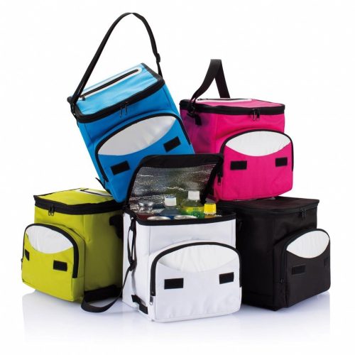 Geanta termoizolanta pliabila pentru mancare si bautura, Everestus, FE, poliester 600D, pe, alb