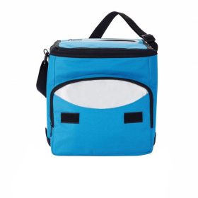   Geanta termoizolanta pliabila pentru mancare si bautura, Everestus, FE, poliester 600D, pe, albastru