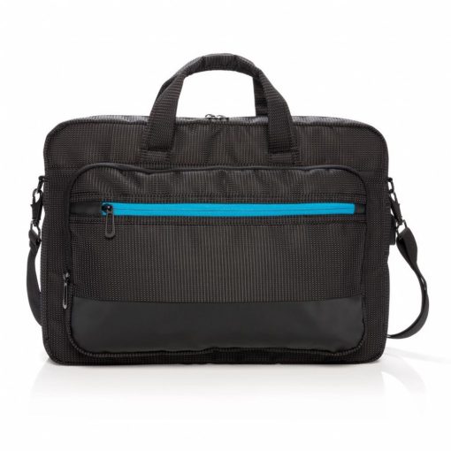 Geanta Laptop 15.6 inch, cu mufa incarcare usb, Everestus, EE, poliester, negru, saculet de calatorie si eticheta bagaj incluse