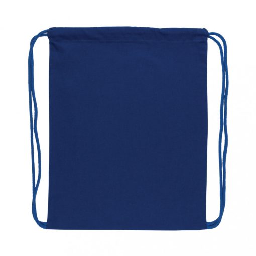 Saculet cu snur, Everestus, 21OCT0249, 35 x 1 x 44 cm, Bumbac, Albastru, eticheta de bagaj inclusa