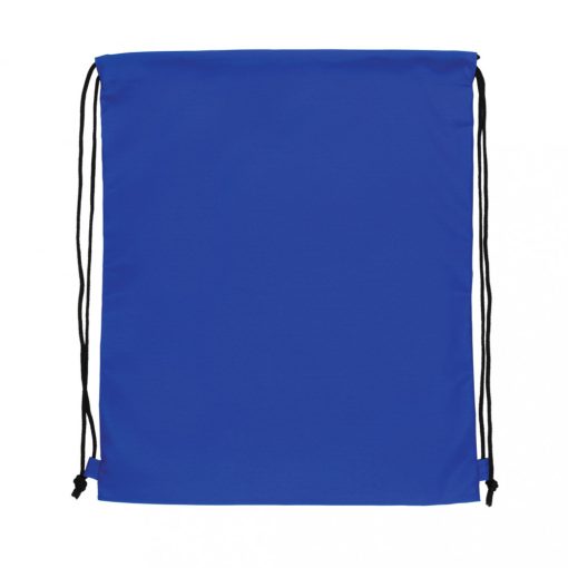 Saculet cu snur, Everestus, 21OCT0258, 36 x 0.1 x 44 cm, Poliester, Albastru, eticheta de bagaj inclusa