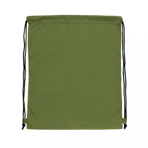 Saculet cu snur, Everestus, 21OCT0259, 36 x 0.1 x 44 cm, Poliester, Verde, eticheta de bagaj inclusa