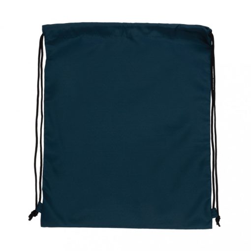 Saculet cu snur, Everestus, 21OCT0260, 36 x 0.1 x 44 cm, Poliester, Albastru, eticheta de bagaj inclusa