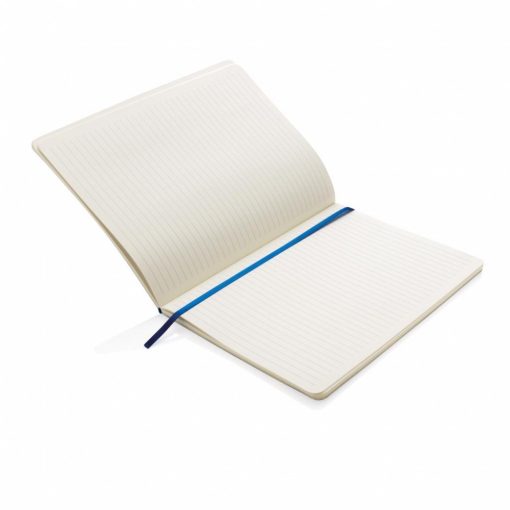 Agenda B5 cu coperta moale flexibila, 160 pagini, inchidere cu elastic, Everestus, XL, pu, hartie, albastru