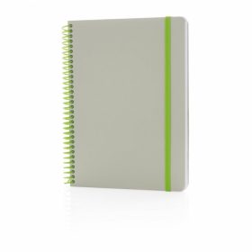   Agenda A5, dictando, coperta cu spirala si elastic, 160 pagini, Everestus, 9IA19257, PVC, Verde