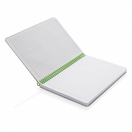 Agenda A5, dictando, coperta cu spirala si elastic, 160 pagini, Everestus, 9IA19257, PVC, Verde