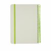 Agenda A5, dictando, coperta cu spirala si elastic, 160 pagini, Everestus, 9IA19257, PVC, Verde