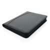 Mapa A4 cu fermoar, suport telefon/tableta, Everestus, EL, pu, carton, negru