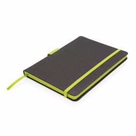   Agenda A5 deluxe cu suport de pix, Everestus, JU023, poliuretan, verde