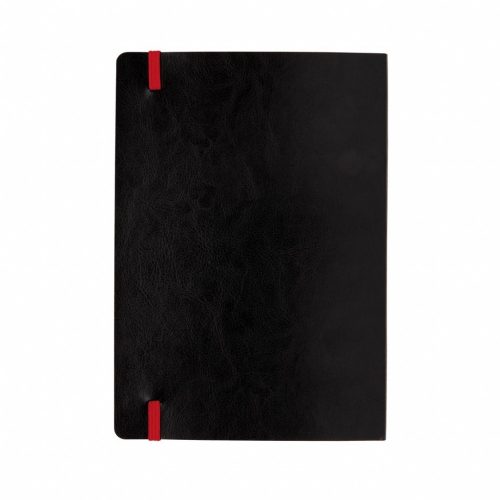 Agenda A5, 180 pagini, coperta moale cu elastic, Everestus, 9IA19252, Hartie, Poliuretan, Rosu