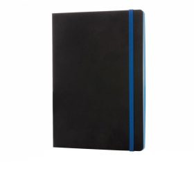   Agenda A5, 180 pagini, coperta moale cu elastic, Everestus, 9IA19249, Hartie, Poliuretan, Albastru