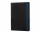 Agenda A5, 180 pagini, coperta moale cu elastic, Everestus, 9IA19249, Hartie, Poliuretan, Albastru