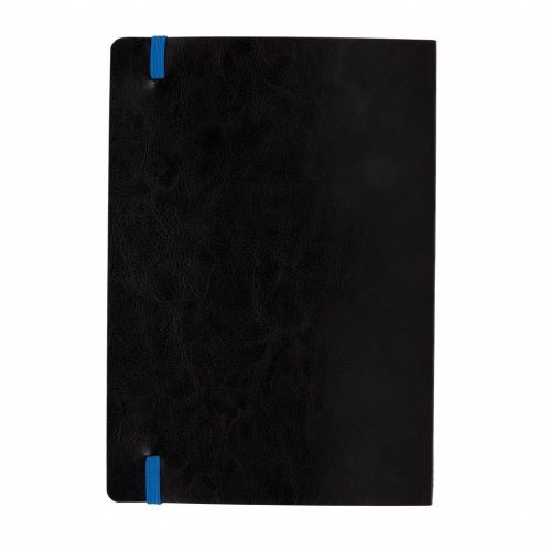 Agenda A5, 180 pagini, coperta moale cu elastic, Everestus, 9IA19249, Hartie, Poliuretan, Albastru
