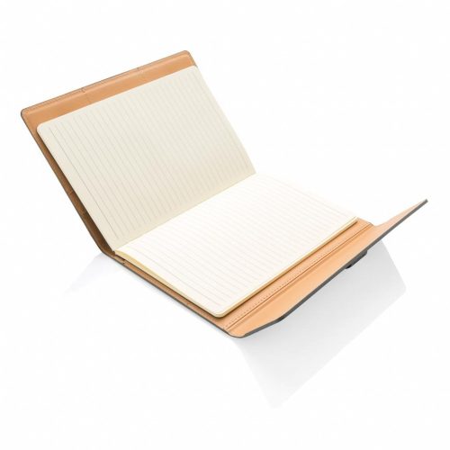 Agenda A5 coperta magnetica, suport pix si 3 locuri de carduri, 128 pagini, Everestus, DE, pu, hartie, gri