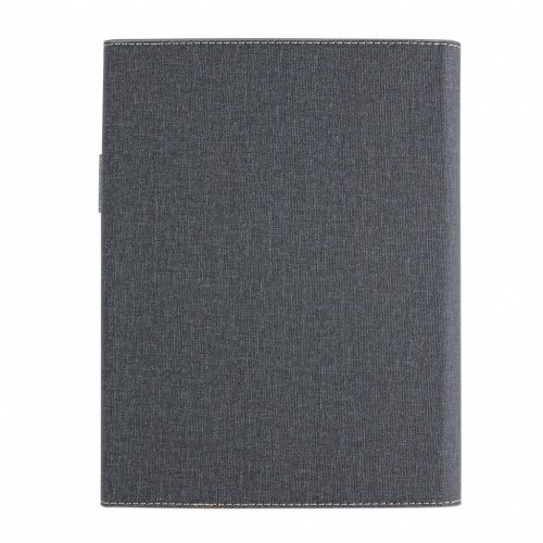 Agenda A5 coperta magnetica, suport pix si 3 locuri de carduri, 128 pagini, Everestus, DE, pu, hartie, gri