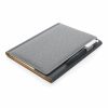 Agenda A5 coperta magnetica, suport pix si 3 locuri de carduri, 128 pagini, Everestus, DE, pu, hartie, gri