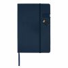 Agenda A5 cu memorie usb 4GB inclusa, coperta tare, 160 pagini, Everestus, DA, hartie, albastru navy