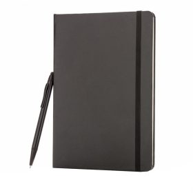  Agenda A5 standard cu pix stylus, 144 pagini, Everestus, SS, hartie, negru