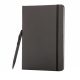 Agenda A5 standard cu pix stylus, 144 pagini, Everestus, SS, hartie, negru