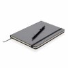 Agenda A5 standard cu pix stylus, 144 pagini, Everestus, SS, hartie, negru